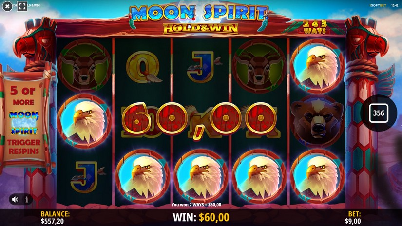 Moon Spirit slot screen 4