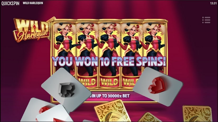 Wild Harlequin slot screen 4