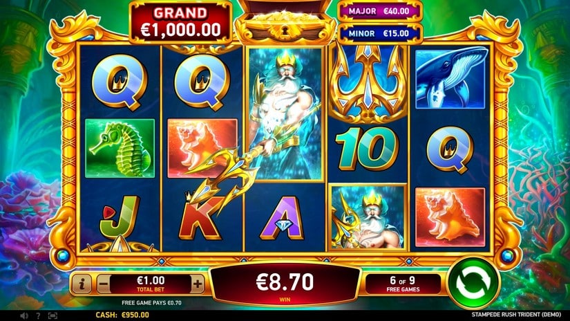 Stampede Rush Trident slot screen 5