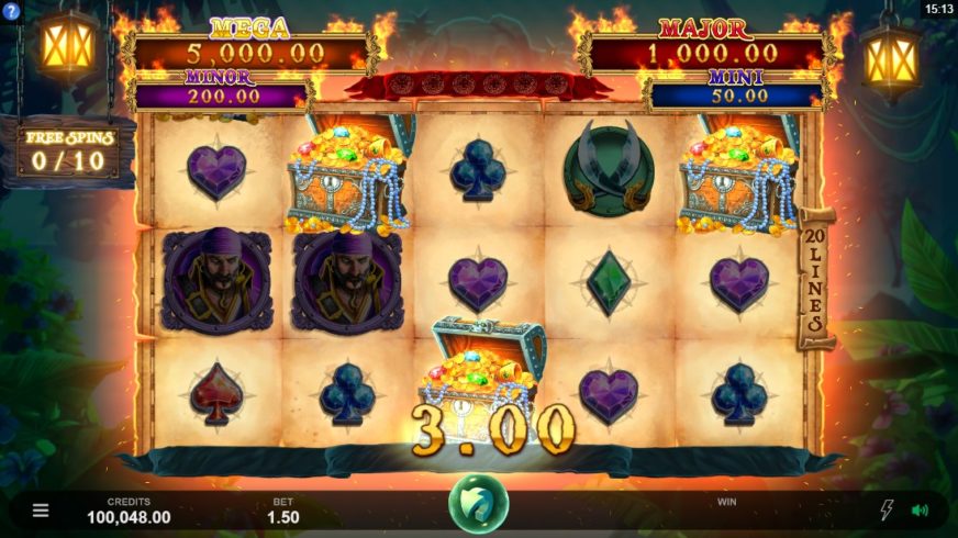Adventures of Doubloon Island slot screen 4