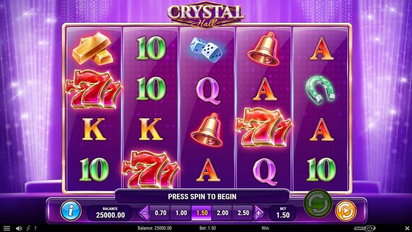 Crystal Hall slot screen 1
