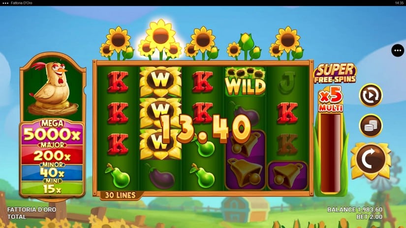 Fattoria D’Oro slot screen 2