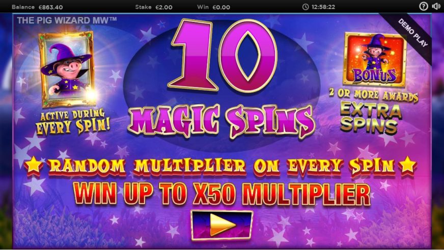 The Pig Wizard Megaways slot screen 6