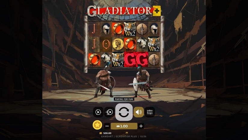 Gladiator+ slot screen 1