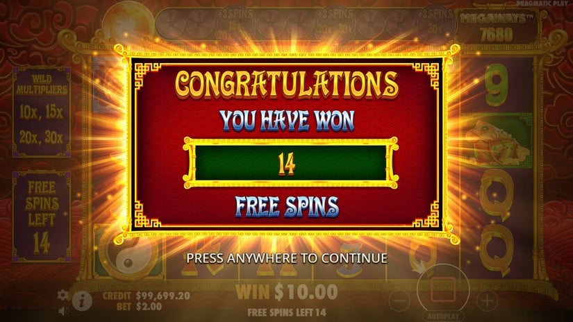 5 Lions Megaways 2 slot screen 5