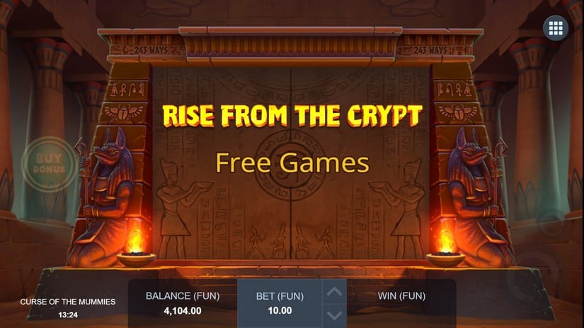Curse of the Mummies slot screen 2