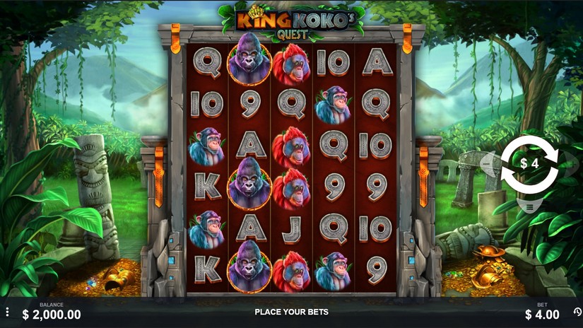 King Koko’s Quest slot screen 1