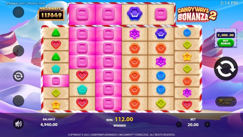 Candyways Bonanza 2 Megaways slot screen 2