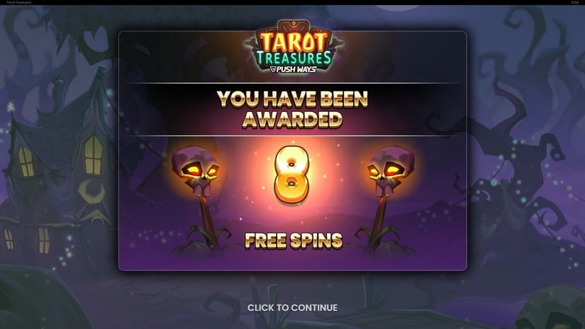 Tarot Treasures slot screen 3