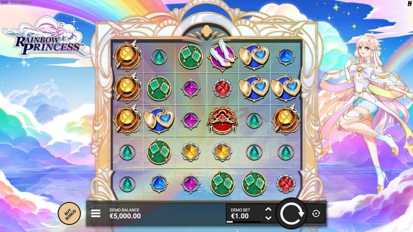 Rainbow Princess slot screen 1