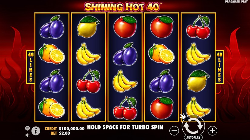 Shining Hot 40 slot screen 1