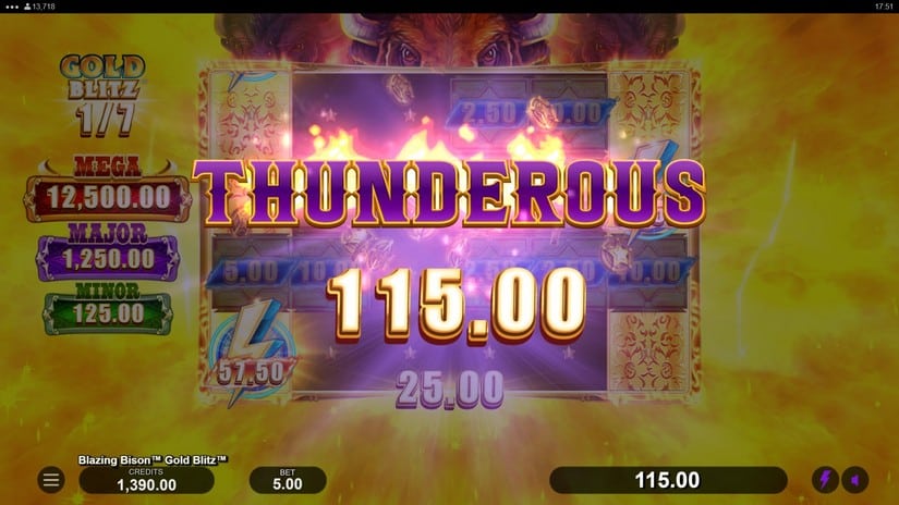 Blazing Bison Gold Blitz slot screen 5