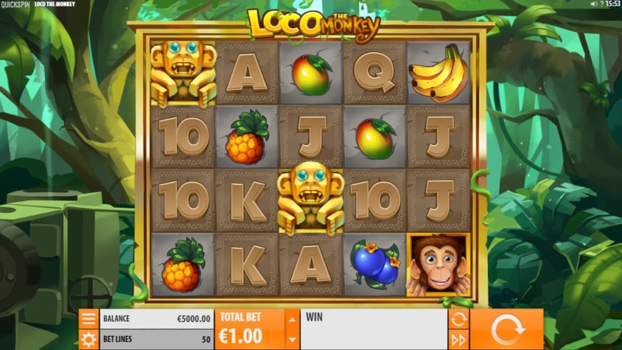 Loco the Monkey slot screen 1