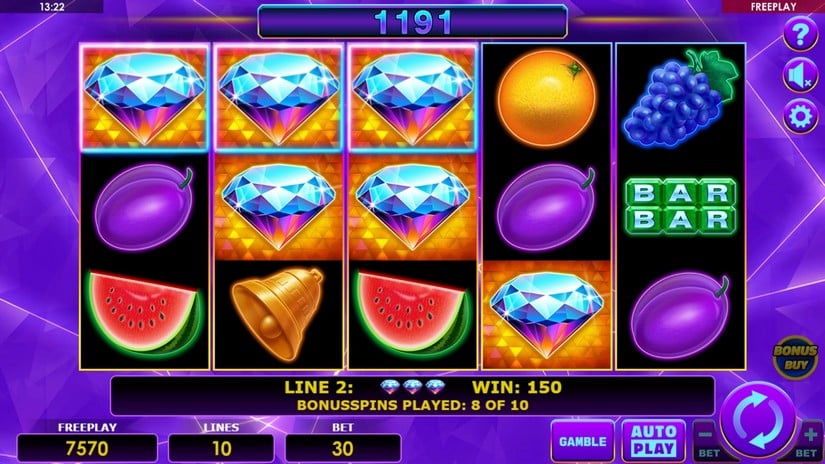 Diamond Staxx slot screen 5