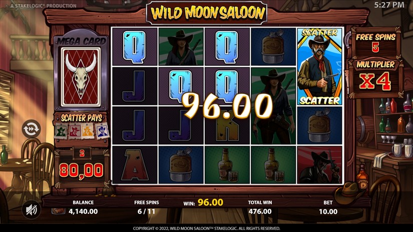 Wild Moon Saloon slot screen 8