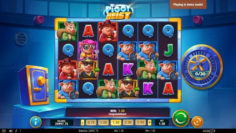 Piggy Heist slot screen 2
