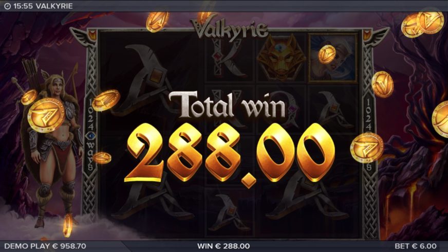 Valkyrie slot screen 2
