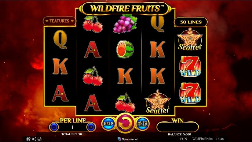 Wildfire Fruits slot screen 1