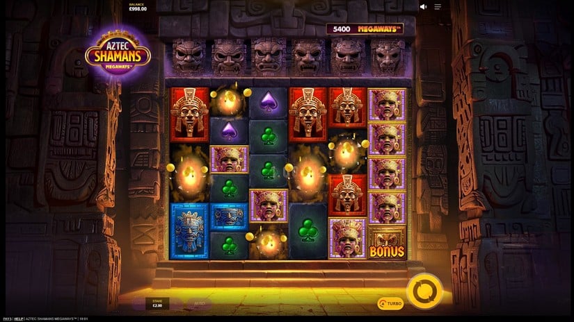 Aztec Shamans Megaways slot screen 2