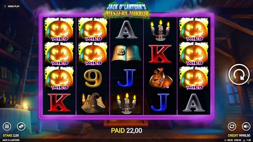Jack o’Lantern’s Mystery Mirrors slot screen 3