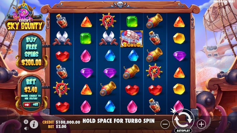 Sky Bounty slot screen 1