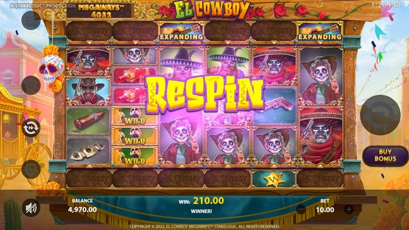 El Cowboy Megaways slot screen 3