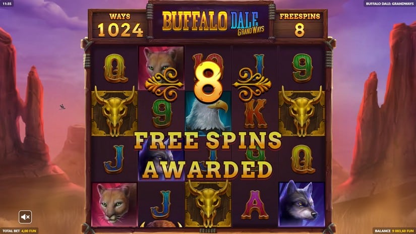Buffalo Dale: Grandways slot screen 8