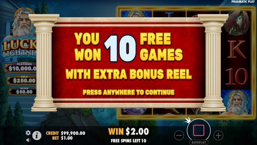 Lucky Lightning slot screen 3