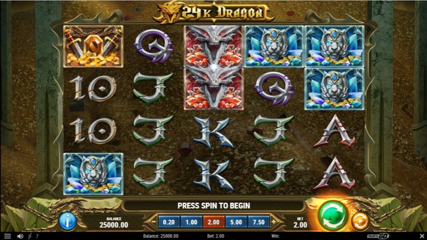 24K Dragon slot screen 1