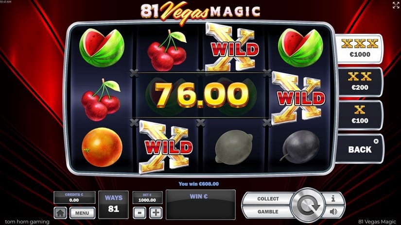 81 Vegas Magic slot screen 2