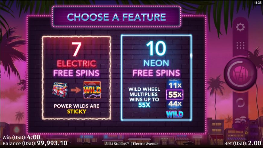 Electric Avenue slot screen 4