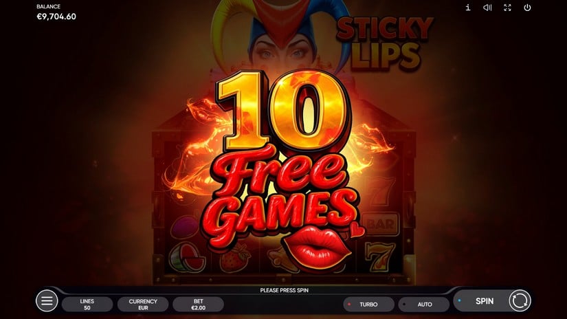 Sticky Lips slot screen 5