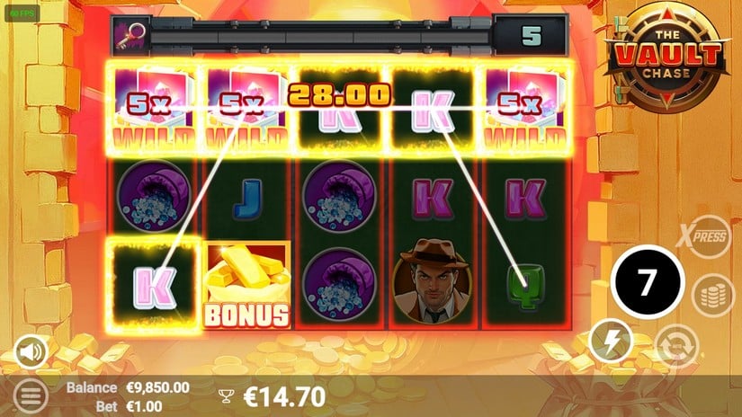 The Vault Chase slot screen 4