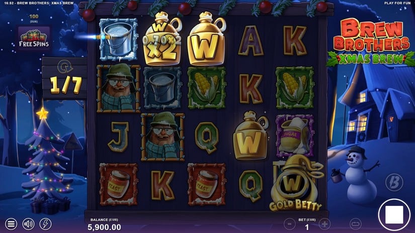 Brew Brothers Xmas Brew slot screen 3