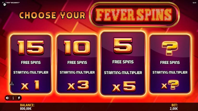 Fever Spin Megaways slot screen 3