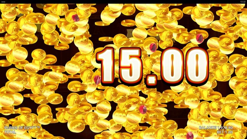 Rubies of Egypt slot screen 4