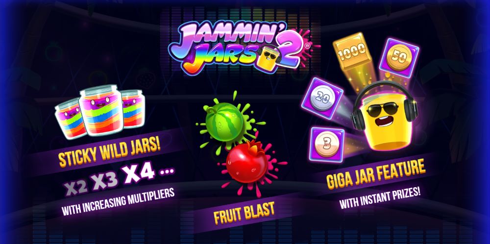 Jammin' Jars 2 slot features