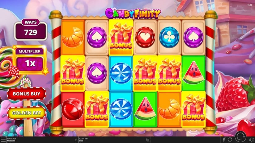 Candyfinity slot screen 2