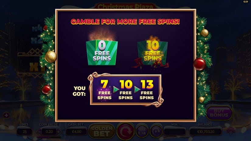 Christmas Plaza DoubleMax slot screen 5