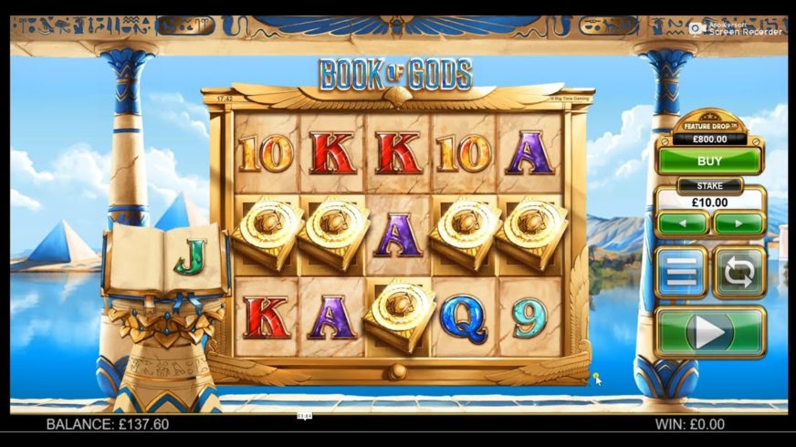 Book of Gods slot screen 1