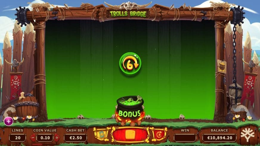 Trolls Bridge slot screen 4