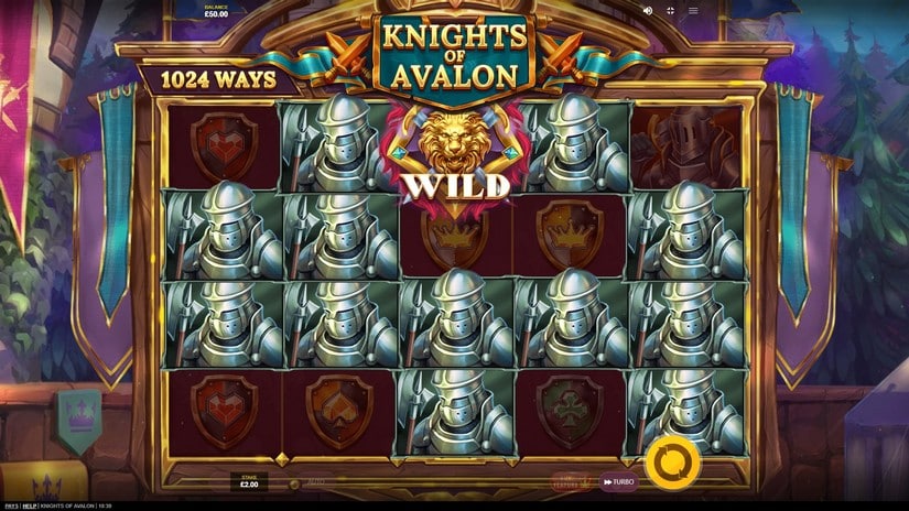 Knights of Avalon slot screen 3