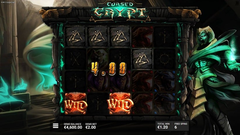 Cursed Crypt slot screen 4