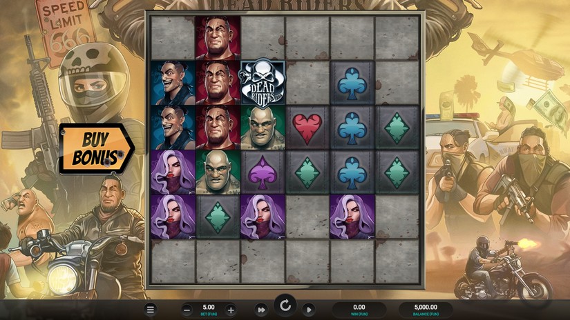 Dead Riders Trail slot screen 1