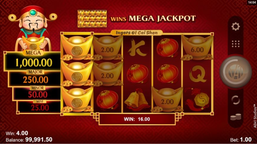 Ingots of Cai Shen slot screen 2