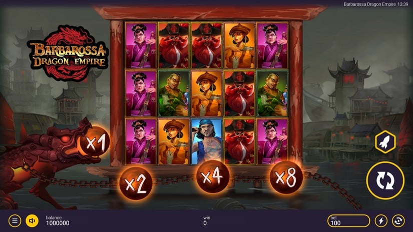 Barbarossa Dragon Empire slot screen 1