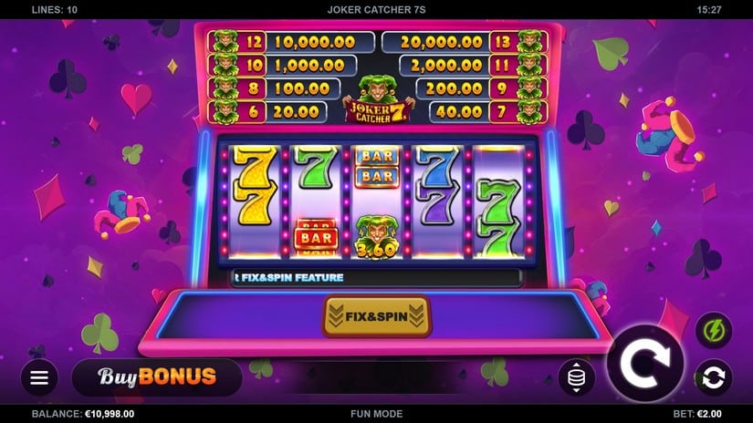 Joker Catcher 7s slot screen 1