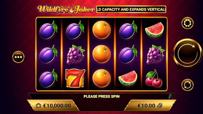 Wildfire Joker slot screen 1