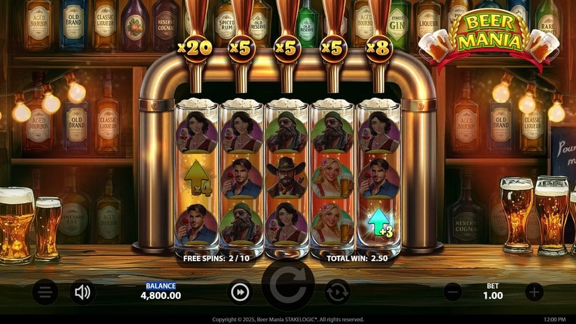 Beer Mania slot screen 5