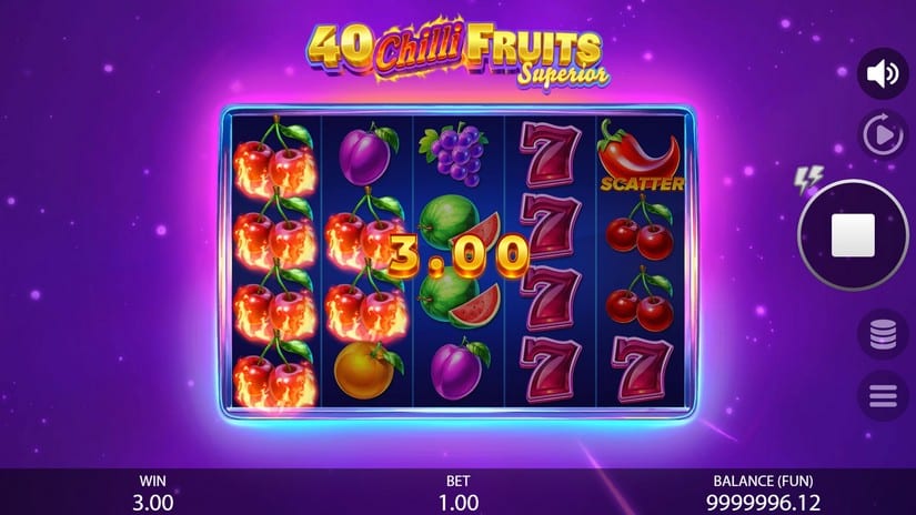 40 Chilli Fruits Superior slot screen 5